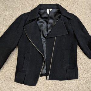 Wool rider jacket